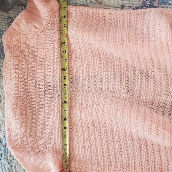 knit peach bow shrug sweater - Picture 8 of 12